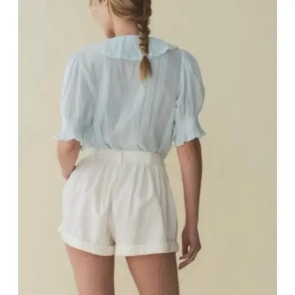 DOEN Henri Top in Alice Blue M - Picture 3 of 11